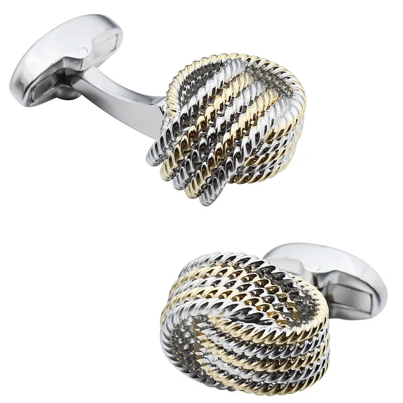 The Corvin Luxury Cuff Links Walter Dixxon Silver and Gold 