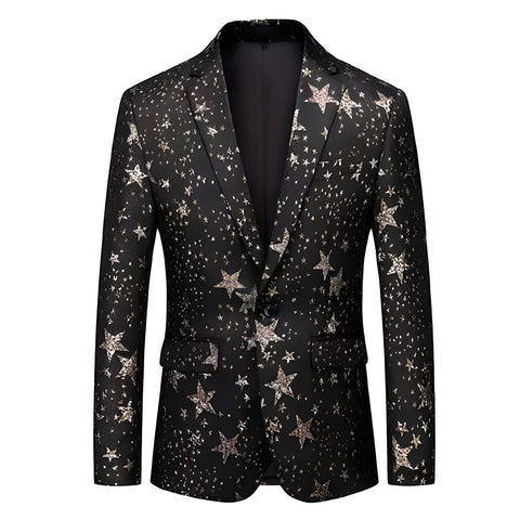 The Night Sky Slim Fit Blazer Suit Jacket WD Styles XS 