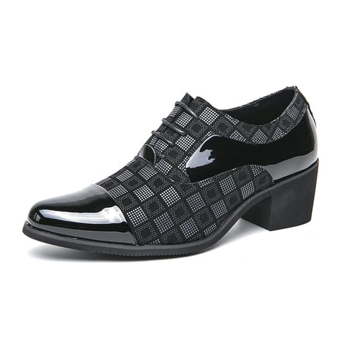 The Harlan Plaid Dress Shoes Walter Dixxon Black EU 38 / US 5 