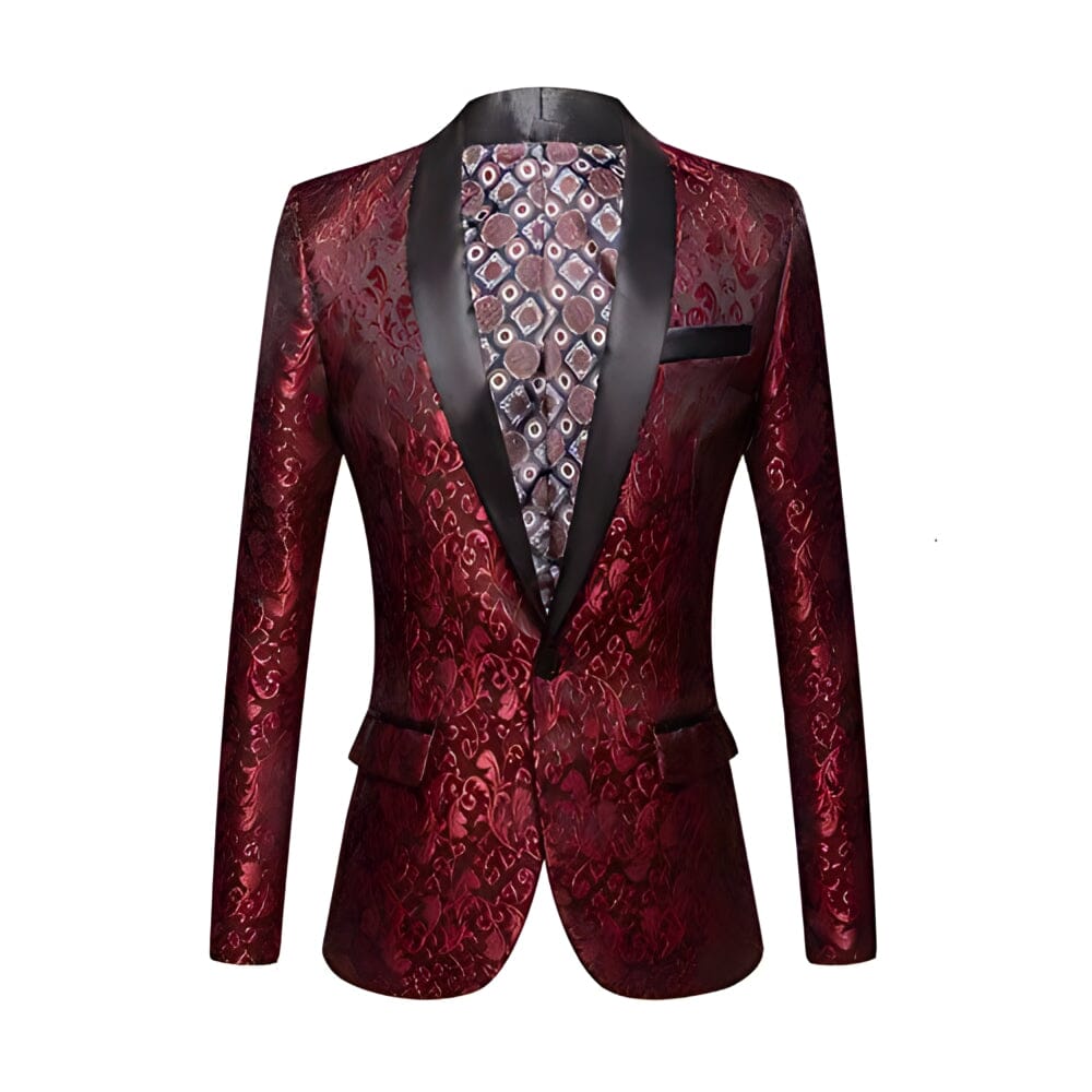 The Talbot Slim Fit Blazer Suit Jacket - Burgundy Shop5798684 Store XS / 36R 