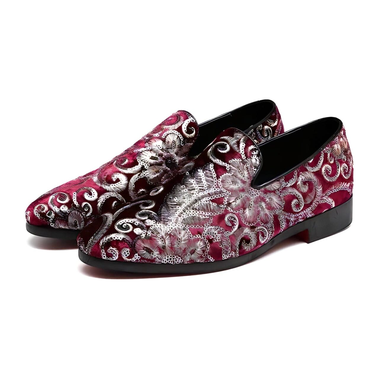 The Caesar Suede Embroidered Loafers - Multiple Colors WIKILEAKS -discount Store Red US 11 / EU 45 