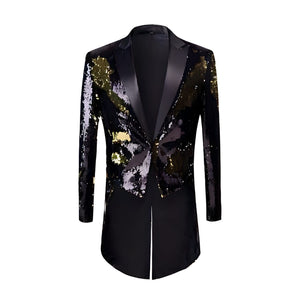 The Manifesto Sequin Long-Tail Suit Jacket Shop5798684 Store XS 